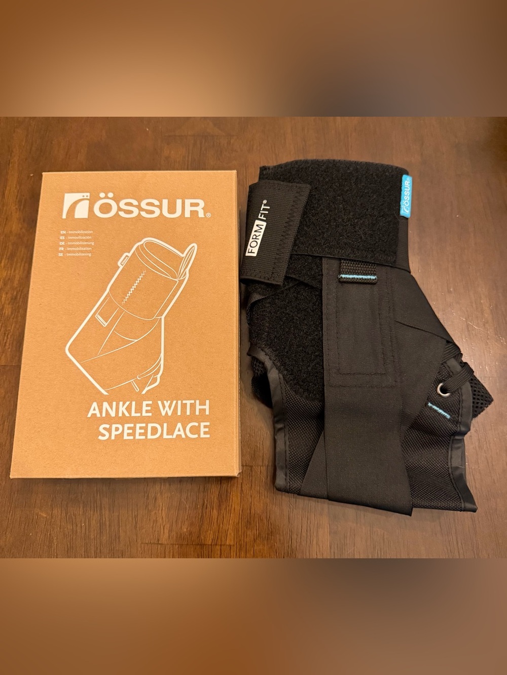 NEW Ossur FormFit Ankle Brace Speedlace & Figure 8 Straps Single Pull Closure M